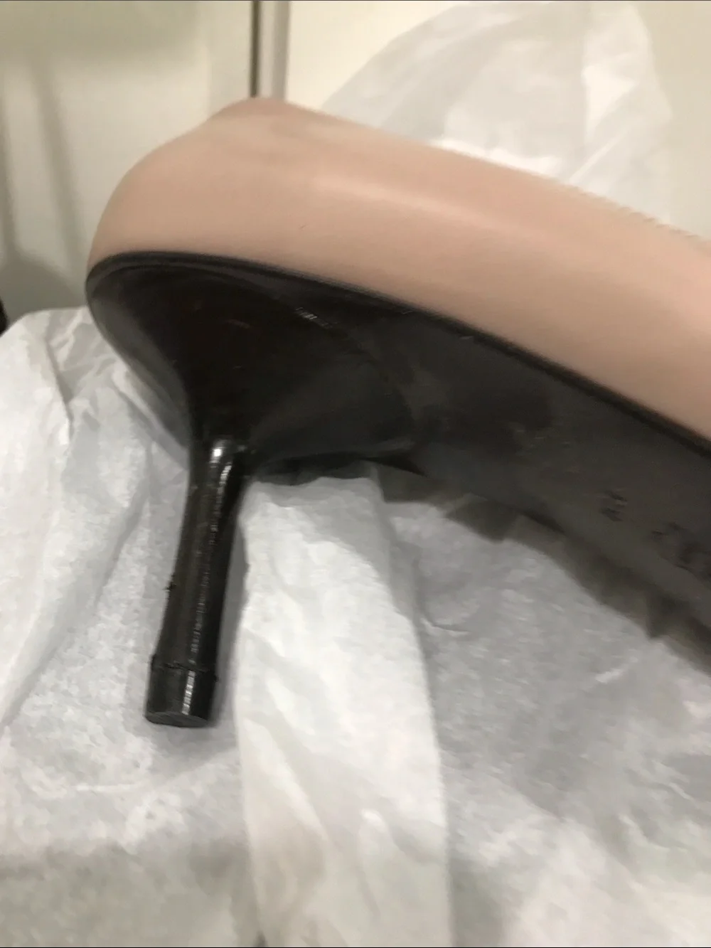 Lavender/lilac Leather heel